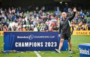 20 May 2023; Leinster senior coach Stuart Lancaster after the Heineken Champions Cup Final match between Leinster and La Rochelle at Aviva Stadium in Dublin. Photo by Ramsey Cardy/Sportsfile