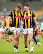 20 May 2023; Kilkenny players from left, Martin Keoghan, and Richie Reed after the Leinster GAA Hurling Senior Championship Round 4 match between Kilkenny and Dublin at UPMC Nowlan Park in Kilkenny. Photo by Michael P Ryan/Sportsfile