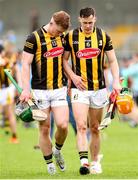 20 May 2023; Kilkenny players from left, Martin Keoghan, and Richie Reed after the Leinster GAA Hurling Senior Championship Round 4 match between Kilkenny and Dublin at UPMC Nowlan Park in Kilkenny. Photo by Michael P Ryan/Sportsfile