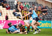 20 May 2023; Mikey Butler of Kilkenny in action against Cian O'Sullivan of Dublin during the Leinster GAA Hurling Senior Championship Round 4 match between Kilkenny and Dublin at UPMC Nowlan Park in Kilkenny. Photo by Michael P Ryan/Sportsfile