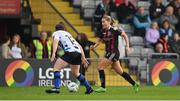 20 May 2023; Sarah Rowe of Bohemians in action against Scarlett Herron of Athlone Town during the SSE Airtricity Women's Premier Division match between Bohemians and Athlone Town at Dalymount Park in Dublin. Photo by Seb Daly/Sportsfile