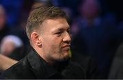 20 May 2023; UFC fighter Conor McGregor in attendance ahead of the undisputed super lightweight championship fight between Katie Taylor and Chantelle Cameron at the 3Arena in Dublin. Photo by Stephen McCarthy/Sportsfile