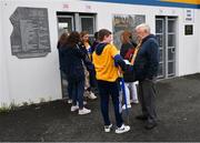 21 May 2023; Supporters gather outside the turnstiles, in advance of their opening, before the Munster GAA Hurling Senior Championship Round 4 match between Clare and Cork at Cusack Park in Ennis, Clare. Photo by Ray McManus/Sportsfile