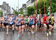 21 May 2023; Runners at the start of the Ashling Murphy 4 Miler, part of the Peugeot Race Series, in Tullamore, Offaly. Photo by Harry Murphy/Sportsfile