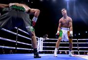 20 May 2023; Paddy Donovan, right, and Sam O'Maison during their welterweight bout at the 3Arena in Dublin. Photo by Stephen McCarthy/Sportsfile