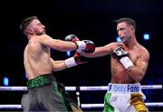 20 May 2023; Paddy Donovan, right, and Sam O'Maison during their welterweight bout at the 3Arena in Dublin. Photo by Stephen McCarthy/Sportsfile