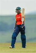 21 May 2023; Scorchers batter Mary-Anne Musonda after scoring a half-century during the Evoke Super Series match between Typhoons and Scorchers at Oak Hill Cricket Club in Kilbride, Wicklow. Photo by Seb Daly/Sportsfile