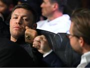 20 May 2023; UFC fighter Conor McGregor in attendance at the undisputed super lightweight championship fight between Katie Taylor and Chantelle Cameron at the 3Arena in Dublin. Photo by Stephen McCarthy/Sportsfile