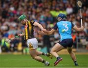 20 May 2023; Martin Keoghan of Kilkenny in action against Eoghan O'Donnell of Dublin during the Leinster GAA Hurling Senior Championship Round 4 match between Kilkenny and Dublin at UPMC Nowlan Park in Kilkenny. Photo by Michael P Ryan/Sportsfile