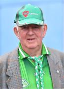 21 May 2023; Limerick supporter Denis O'Connor from Knockaderry, aged 82 and attending Limerick matches since 1954, at the Munster GAA Hurling Senior Championship Round 4 match between Tipperary and Limerick at FBD Semple Stadium in Thurles, Tipperary. Photo by Piaras Ó Mídheach/Sportsfile