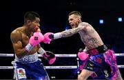 20 May 2023; Gary Cully, right, and Jose Felix during their lightweight bout at the 3Arena in Dublin. Photo by Stephen McCarthy/Sportsfile