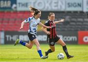 20 May 2023; Katie Lovely of Bohemians in action against Roisin Molloy of Athlone Town during the SSE Airtricity Women's Premier Division match between Bohemians and Athlone Town at Dalymount Park in Dublin. Photo by Seb Daly/Sportsfile