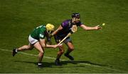 21 May 2023; Jack O'Connor of Wexford in action against Aaron Craig of Westmeath during the Leinster GAA Hurling Senior Championship Round 4 match between Wexford and Westmeath at Chadwicks Wexford Park in Wexford. Photo by Daire Brennan/Sportsfile