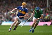 21 May 2023; Mark Kehoe of Tipperary in action against Michael Casey of Limerick during the Munster GAA Hurling Senior Championship Round 4 match between Tipperary and Limerick at FBD Semple Stadium in Thurles, Tipperary. Photo by Brendan Moran/Sportsfile