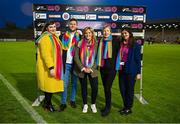 20 May 2023; SSE Airtricity and LGBT Ireland staff after the SSE Airtricity Women's Premier Division match between Bohemians and Athlone Town at Dalymount Park in Dublin. Photo by Seb Daly/Sportsfile