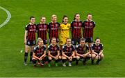 20 May 2023; Bohemians players before the SSE Airtricity Women's Premier Division match between Bohemians and Athlone Town at Dalymount Park in Dublin. Photo by Seb Daly/Sportsfile