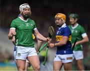 21 May 2023; Cian Lynch of Limerick celebrates during the Munster GAA Hurling Senior Championship Round 4 match between Tipperary and Limerick at FBD Semple Stadium in Thurles, Tipperary. Photo by Piaras Ó Mídheach/Sportsfile