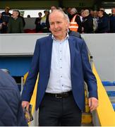 21 May 2023; Tánaiste Micheál Martin, TD, after the Munster GAA Hurling Senior Championship Round 4 match between Clare and Cork at Cusack Park in Ennis, Clare. Photo by Ray McManus/Sportsfile