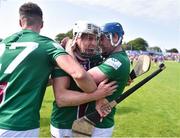 21 May 2023; Ciaran Doyle, left, and Joseph Boyle of Westmeath celebrate after the Leinster GAA Hurling Senior Championship Round 4 match between Wexford and Westmeath at Chadwicks Wexford Park in Wexford. Photo by Daire Brennan/Sportsfile