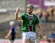 21 May 2023; Niall O'Brien of Westmeath celebrates at the final whistle of the Leinster GAA Hurling Senior Championship Round 4 match between Wexford and Westmeath at Chadwicks Wexford Park in Wexford. Photo by Daire Brennan/Sportsfile