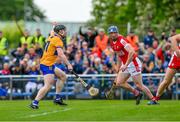 21 May 2023; Tony Kelly of Clare celebrates a first half goal during the Munster GAA Hurling Senior Championship Round 4 match between Clare and Cork at Cusack Park in Ennis, Clare. Photo by Ray McManus/Sportsfile