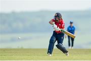 21 May 2023; Dragons batter Leah Paul during the Evoke Super Series match between Dragons and Typhoons at Oak Hill Cricket Club in Kilbride, Wicklow. Photo by Seb Daly/Sportsfile