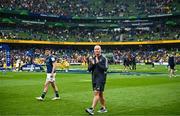 20 May 2023; Leinster senior coach Stuart Lancaster after his side's defeat in the Heineken Champions Cup final match between Leinster and La Rochelle at the Aviva Stadium in Dublin. Photo by Harry Murphy/Sportsfile