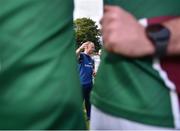 21 May 2023; Westmeath manager Joe Fortune speaks to his players after the Leinster GAA Hurling Senior Championship Round 4 match between Wexford and Westmeath at Chadwicks Wexford Park in Wexford. Photo by Daire Brennan/Sportsfile