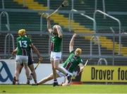 21 May 2023; Niall Mitchell of Westmeath celebrates after scoring his side's fourth goal during the Leinster GAA Hurling Senior Championship Round 4 match between Wexford and Westmeath at Chadwicks Wexford Park in Wexford. Photo by Daire Brennan/Sportsfile