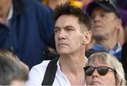 21 May 2023; Actor Jonathan Rhys Meyers watches on during the Leinster GAA Hurling Senior Championship Round 4 match between Wexford and Westmeath at Chadwicks Wexford Park in Wexford. Photo by Daire Brennan/Sportsfile