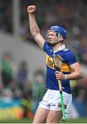 21 May 2023; John McGrath of Tipperary celebrates after scoring the last point of the game, from a free, to tie the match during the Munster GAA Hurling Senior Championship Round 4 match between Tipperary and Limerick at FBD Semple Stadium in Thurles, Tipperary. Photo by Piaras Ó Mídheach/Sportsfile