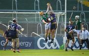 21 May 2023; Niall Mitchell of Westmeath catches the ball before scoring his side's fourth goal during the Leinster GAA Hurling Senior Championship Round 4 match between Wexford and Westmeath at Chadwicks Wexford Park in Wexford. Photo by Daire Brennan/Sportsfile