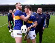 21 May 2023; Tipperary players Michael Breen, left, and Johnny Ryan after the drawn Munster GAA Hurling Senior Championship Round 4 match between Tipperary and Limerick at FBD Semple Stadium in Thurles, Tipperary. Photo by Piaras Ó Mídheach/Sportsfile