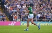 21 May 2023; Gearoid Hegarty of Limerick leaves the pitch upon being substitutd during the Munster GAA Hurling Senior Championship Round 4 match between Tipperary and Limerick at FBD Semple Stadium in Thurles, Tipperary. Photo by Brendan Moran/Sportsfile