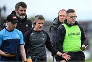 21 May 2023; Sligo manager Tony McEntee, right, with from left, goalkeeping coach Paul Durcan, selector Joe Keane, and selector Noel McGuire during the GAA Football All-Ireland Senior Championship Round 1 match between Sligo and Kildare at Markievicz Park in Sligo. Photo by Ramsey Cardy/Sportsfile