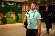 20 May 2023; Leinster contact skills coach Sean O'Brien arrives before the Heineken Champions Cup final match between Leinster and La Rochelle at the Aviva Stadium in Dublin. Photo by Harry Murphy/Sportsfile