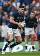 20 May 2023; Ross Byrne of Leinster during the Heineken Champions Cup final match between Leinster and La Rochelle at the Aviva Stadium in Dublin. Photo by Harry Murphy/Sportsfile
