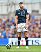 20 May 2023; Ross Byrne of Leinster during the Heineken Champions Cup Final match between Leinster and La Rochelle at Aviva Stadium in Dublin. Photo by Ramsey Cardy/Sportsfile