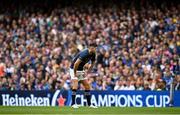 20 May 2023; Ross Byrne of Leinster during the Heineken Champions Cup Final match between Leinster and La Rochelle at Aviva Stadium in Dublin. Photo by Ramsey Cardy/Sportsfile