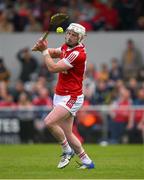 21 May 2023; Patrick Horgan of Cork strikes a penalty during the Munster GAA Hurling Senior Championship Round 4 match between Clare and Cork at Cusack Park in Ennis, Clare. Photo by Ray McManus/Sportsfile
