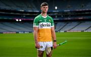 23 May 2023; Jason Sampson of Offaly during the Joe McDonagh Cup Final media event at Croke Park in Dublin. Photo by David Fitzgerald/Sportsfile