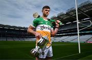 23 May 2023; Jason Sampson of Offaly during the Joe McDonagh Cup Final media event at Croke Park in Dublin. Photo by David Fitzgerald/Sportsfile