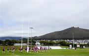 24 May 2023; Munster players warm up during a Munster Rugby squad training session at Hamilton RFC in Cape Town, South Africa. Photo by Sportsfile