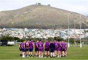 24 May 2023; Munster huddle during a Munster Rugby squad training session at Hamilton RFC in Cape Town, South Africa. Photo by Sportsfile