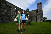 24 May 2023; In attendance at the announcement of AIG’s extension as Insurance Partner to the LGFA for a new 5-Year term are Mary Kate Lynch of Meath, left, and Hannah Tyrrell of Dublin at Bective Abbey in Meath. To celebrate this announcement all LGFA members and their families will get 15% off car and home insurance, while all LGFA players will get 25% off their car insurance. To get a quote, simply go to www.aig.ie/LGFA or call the dedicated LGFA helpline: 0818 244 244. Photo by Brendan Moran/Sportsfile