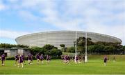 24 May 2023; Munster players warm up during a Munster Rugby squad training session at Hamilton RFC in Cape Town, South Africa. Photo by Sportsfile