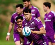 24 May 2023; Antoine Frisch receives the pass during a Munster Rugby squad training session at Hamilton RFC in Cape Town, South Africa. Photo by Sportsfile