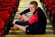 24 May 2023; Tom Grivosti poses for a portrait after a St Patrick's Athletic media conference at Richmond Park in Dublin. Photo by Piaras Ó Mídheach/Sportsfile