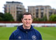 24 May 2023; Newly appointed St Patrick's Athletic manager Jon Daly poses for a portrait after a St Patrick's Athletic media conference at Richmond Park in Dublin. Photo by Piaras Ó Mídheach/Sportsfile