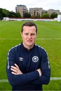 24 May 2023; Newly appointed St Patrick's Athletic manager Jon Daly poses for a portrait after a St Patrick's Athletic media conference at Richmond Park in Dublin. Photo by Piaras Ó Mídheach/Sportsfile